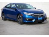 2017 Aegean Blue Metallic Honda Civic EX-T Sedan #116985583