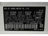 2016 RLX Color Code for Bellanova White Pearl - Color Code: NH788P