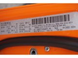 2017 1500 Color Code for Ignition Orange - Color Code: PL4