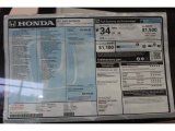 2017 Honda Civic EX Hatchback Window Sticker