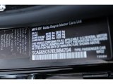 2014 Wraith Color Code for Diamond Black - Color Code: WR32