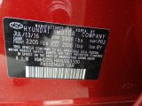 2017 Elantra GT Color Code for Scarlet Red Pearl - Color Code: PR2