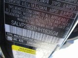 2017 Range Rover Evoque Color Code for Santorini Black Metallic - Color Code: 820