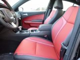 2017 Dodge Charger SXT AWD Black/Ruby Red Interior