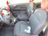 2017 Fiat 500 Pop Nero (Black) Interior