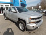 2017 Silver Ice Metallic Chevrolet Silverado 1500 LT Double Cab 4x4 #117091144