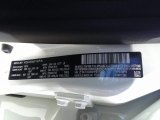 2017 500X Color Code for Bianco Gelato (White) - Color Code: 296