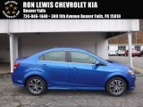 2017 Kinetic Blue Metallic Chevrolet Sonic LT Sedan #117204445