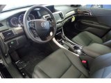 2017 Honda Accord EX-L V6 Sedan Black Interior