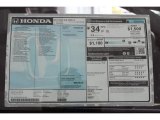 2017 Honda Civic LX Coupe Window Sticker