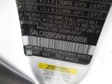 2017 Discovery Sport Color Code for Fuji White - Color Code: 867
