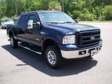 2007 True Blue Metallic Ford F250 Super Duty XLT Crew Cab 4x4 #11726593