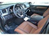 2017 Toyota Highlander Limited AWD Saddle Tan Interior