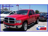 2005 Flame Red Dodge Ram 1500 SLT Quad Cab 4x4 #11729453