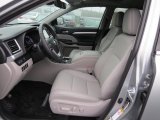 2017 Toyota Highlander XLE Ash Interior