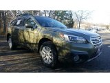 2017 Wilderness Green Metallic Subaru Outback 2.5i Premium #117550393