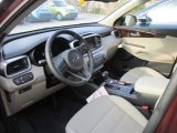 2017 Kia Sorento LX V6 AWD Stone Beige Interior