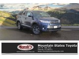 2017 Shoreline Blue Pearl Toyota Highlander XLE AWD #117680017