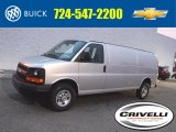 2017 Silver Ice Metallic Chevrolet Express 2500 Cargo Extended WT #117680290