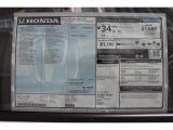 2017 Honda Civic LX-P Coupe Window Sticker