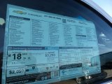 2017 Chevrolet Tahoe Premier 4WD Window Sticker