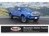 2017 Blazing Blue Pearl Toyota Tacoma TRD Sport Double Cab 4x4 #117826585