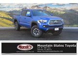 2017 Blazing Blue Pearl Toyota Tacoma TRD Off Road Double Cab 4x4 #117841683