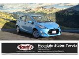 Sparkling Sea Metallic Toyota Prius c in 2016