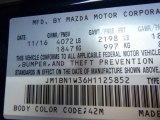 2017 MAZDA3 Color Code for Deep Crystal Blue Mica - Color Code: 42M