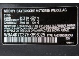 2017 4 Series Color Code for Mineral Grey Metallic - Color Code: B39