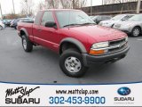 2003 Victory Red Chevrolet S10 ZR2 Extended Cab 4x4 #117937217