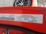 2017 Charger Color Code for Go Mango - Color Code: PVP