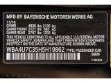 2017 4 Series Color Code for Jet Black - Color Code: 668