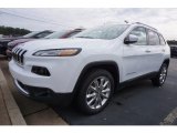 2017 Bright White Jeep Cherokee Limited #117963938