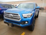 2017 Blazing Blue Pearl Toyota Tacoma TRD Sport Double Cab 4x4 #118032657