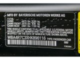 2017 4 Series Color Code for Jet Black - Color Code: 668