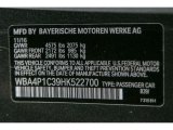 2017 4 Series Color Code for Mineral Grey Metallic - Color Code: B39