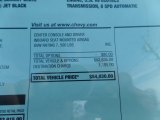 2017 Chevrolet Suburban LS 4WD Window Sticker