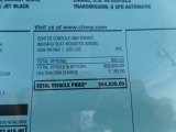 2017 Chevrolet Suburban LS 4WD Window Sticker