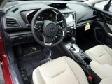 2017 Subaru Impreza 2.0i Premium 4-Door Ivory Interior