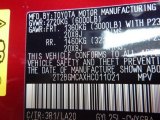 2017 RX Color Code for Matador Red Mica - Color Code: 3R1