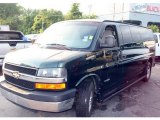 2004 Dark Green Metallic Chevrolet Express 3500 LS Passenger Van #11815723