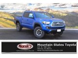 2017 Blazing Blue Pearl Toyota Tacoma TRD Off Road Double Cab 4x4 #118221237