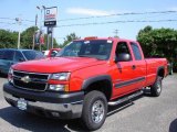 2007 Victory Red Chevrolet Silverado 2500HD Classic LT Extended Cab 4x4 #11806437