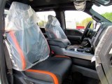 2017 Ford F150 SVT Raptor SuperCrew 4x4 Raptor Black/Orange Accent Interior