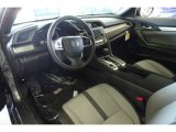 2017 Honda Civic LX Coupe Black/Gray Interior