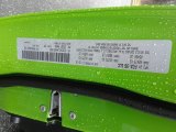 2017 Charger Color Code for Green Go - Color Code: PGM