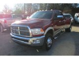 2011 Deep Cherry Red Crystal Pearl Dodge Ram 3500 HD Laramie Crew Cab 4x4 Dually #118278004