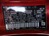 2017 Accord Color Code for Crimson Pearl - Color Code: R543P