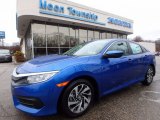 2017 Aegean Blue Metallic Honda Civic EX Sedan #118277847